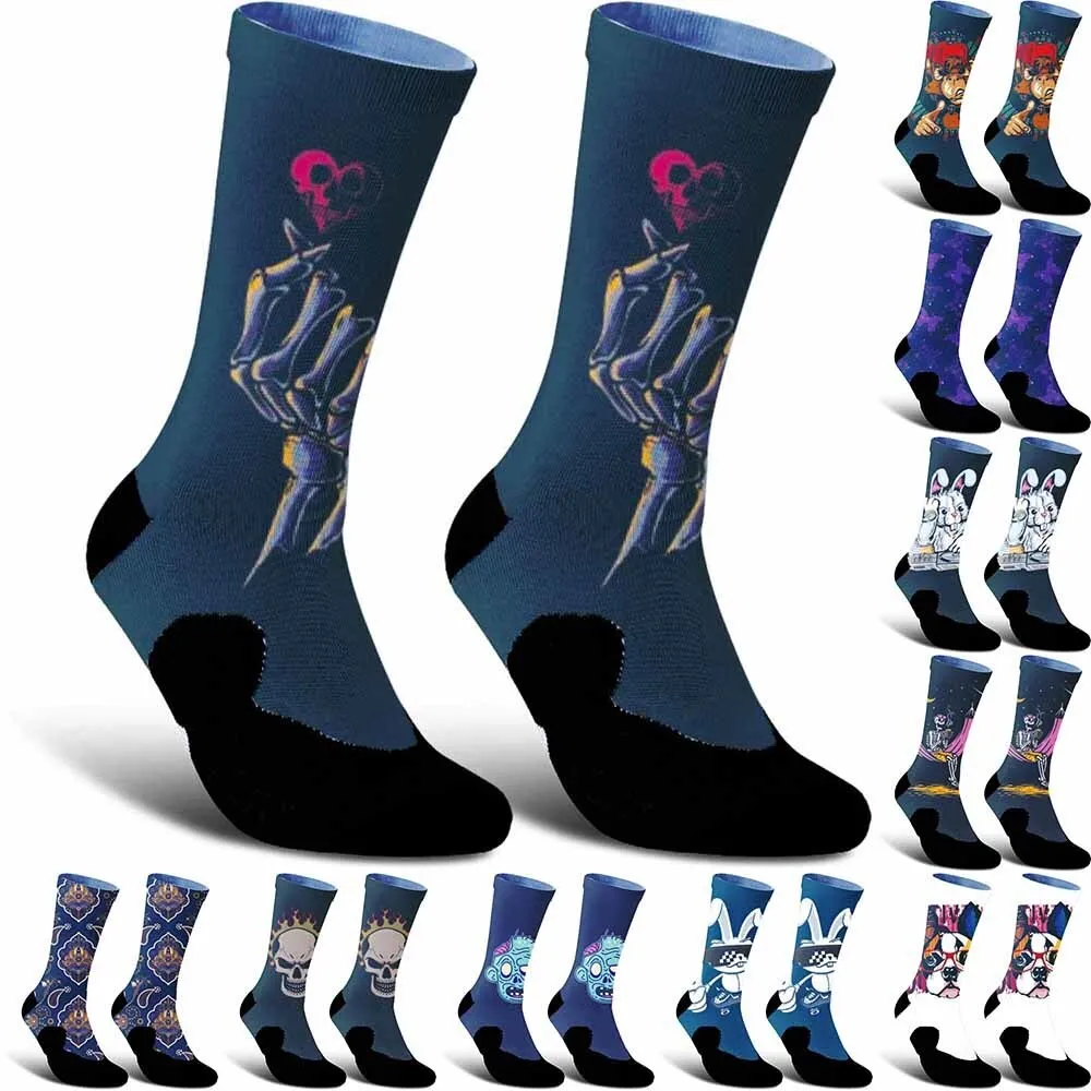 

2025 Purple Butterfly Print Cycling Socks | Breathable, Sweat-Absorbing, Durable High Elastic