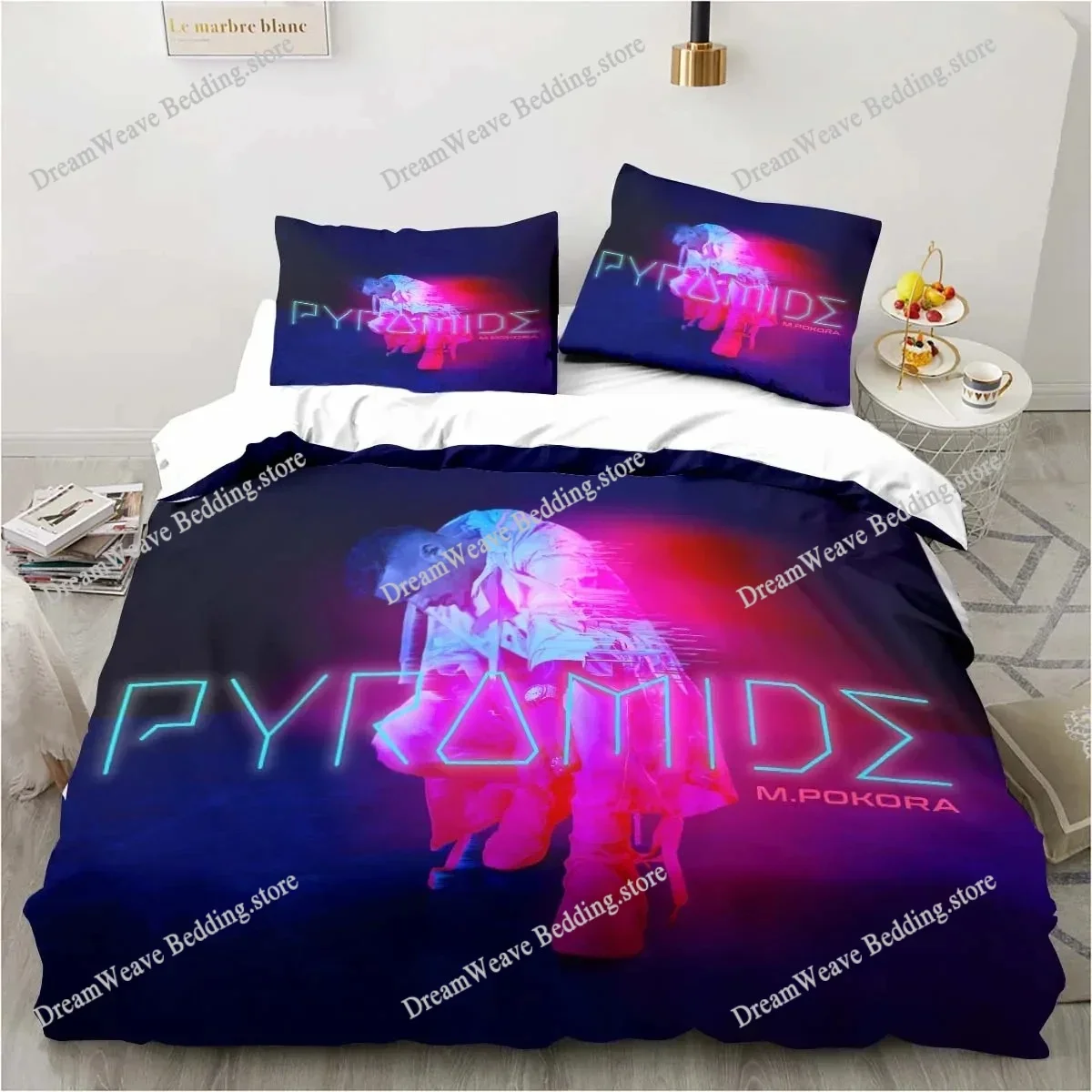 

Singer M. Pokora Bedding Set Duvet Cover 3d Bedding Fashion Design Decoration King Duvet Cover Set Double Bed Set Bedding Sets74