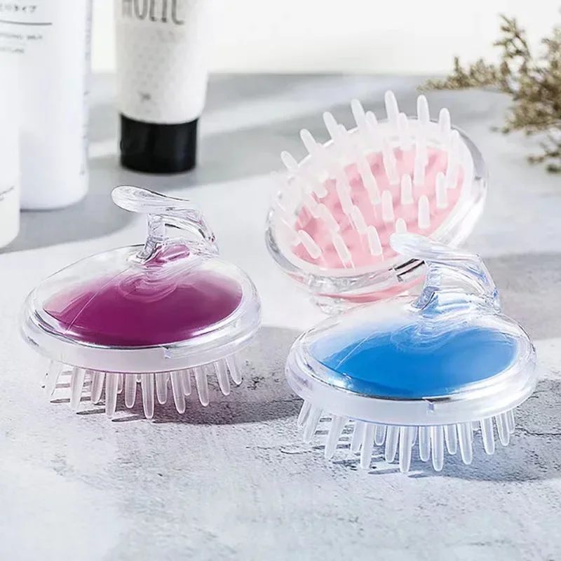 

Silicone Brush Shampoo Anti-Itching Shampoo Brush Hair Health Massage Comb Shampoo Artifact Adult Baby Bath Comb