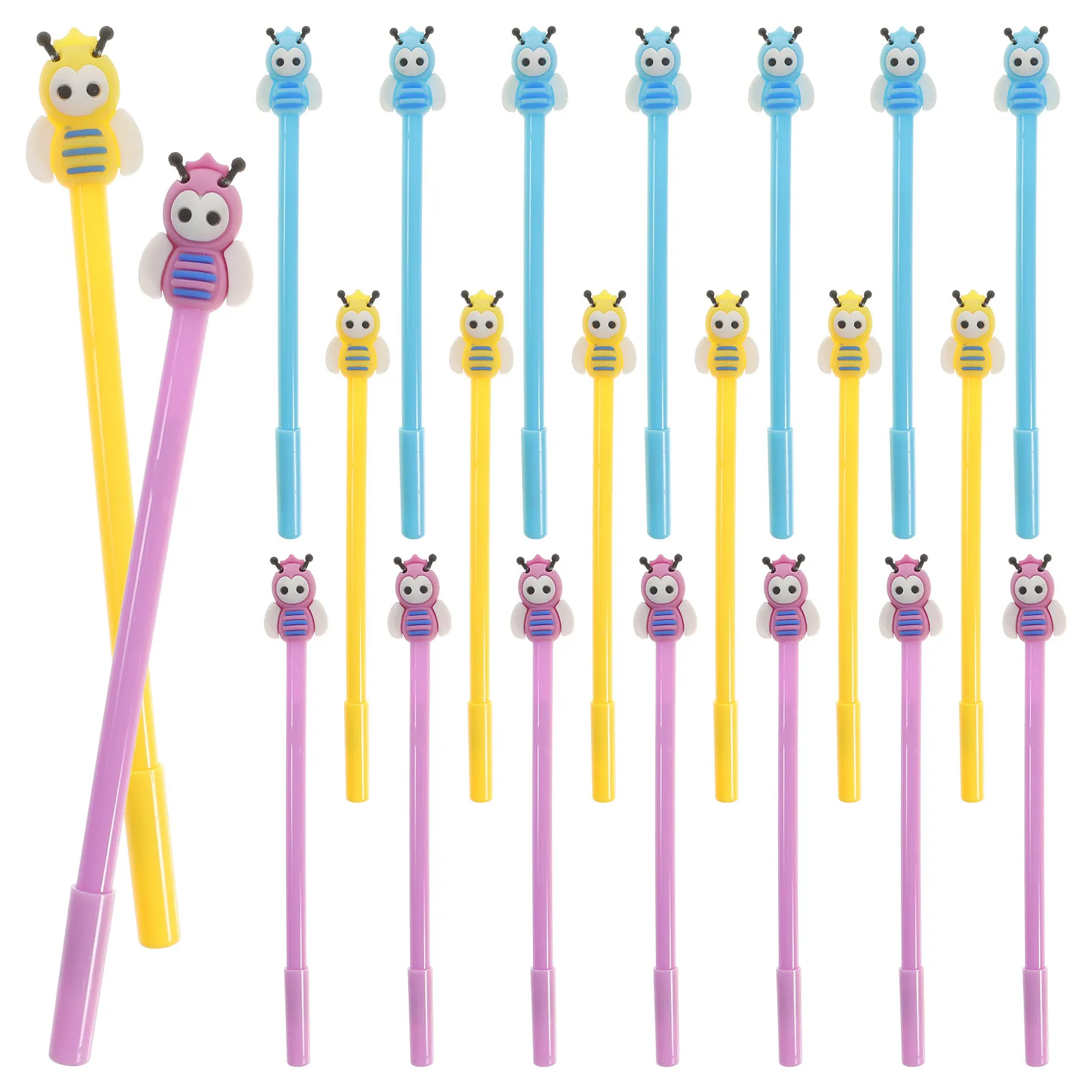 

20Pcs Gel Pen Plastic Cartoon Beef Design Pen School Office Student Writing Supplies Creative Smooth Ink