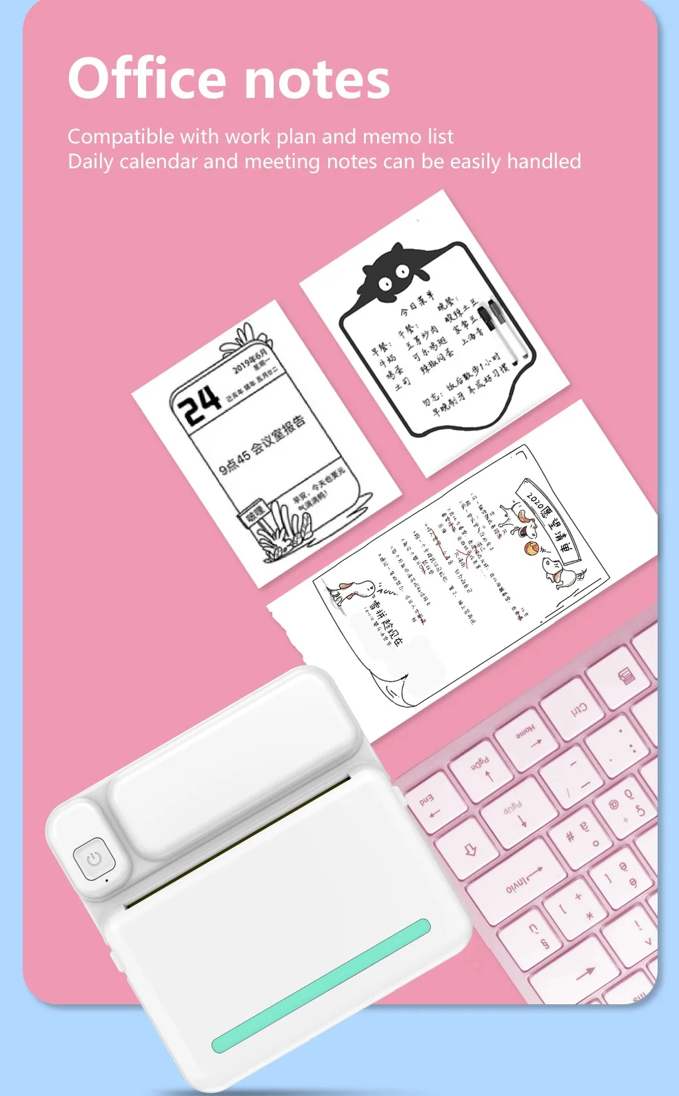 Draagbare Mini Geen Inkt Printer Draadloze Bt Thermische Fotoprinter Label Memo Verkeerde Vraag Printing Printer Kinderen Cadeau