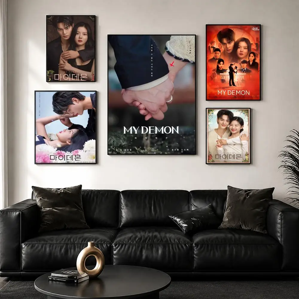 My D-Demon Kdrama Movie Poster Perfect Sticker Self Adhesive Wall Art Decor for Home Office Dining Spaces