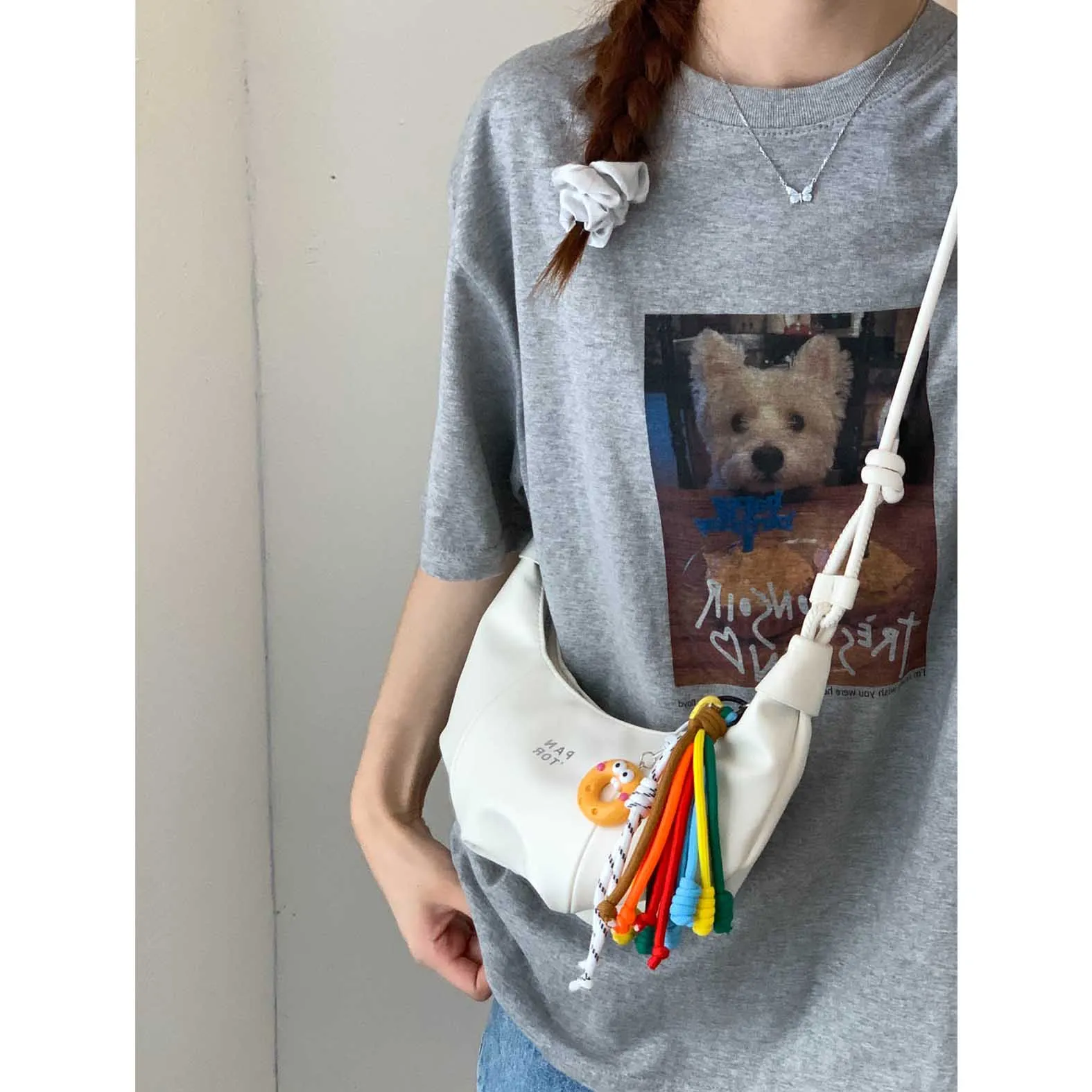 

Small niche design bag, women's large capacity 2025 new summer casual Korean version single shoulder crossbody bag, dumpling bag