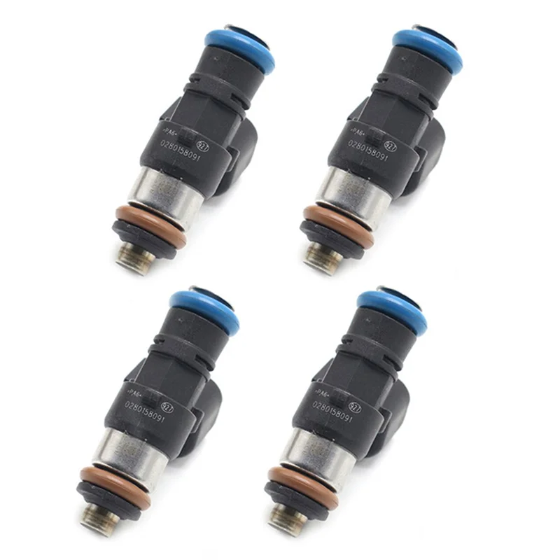 4Pcs Fuel Injectors for Mazda 6 CX-9 Ford Edge Flex Taurus Fusion Lincoln MKS MKT MKX MKZ 0280158091