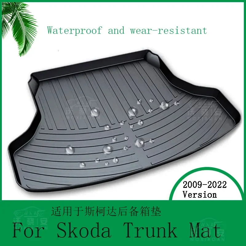 

For Skoda Trunk Mat Rapid Kodiaq Kodiaq GT Octavia Karoq Fabia Yeti Trunk Mat Reserve Waterproof and Wear Resistant Trunk Mat