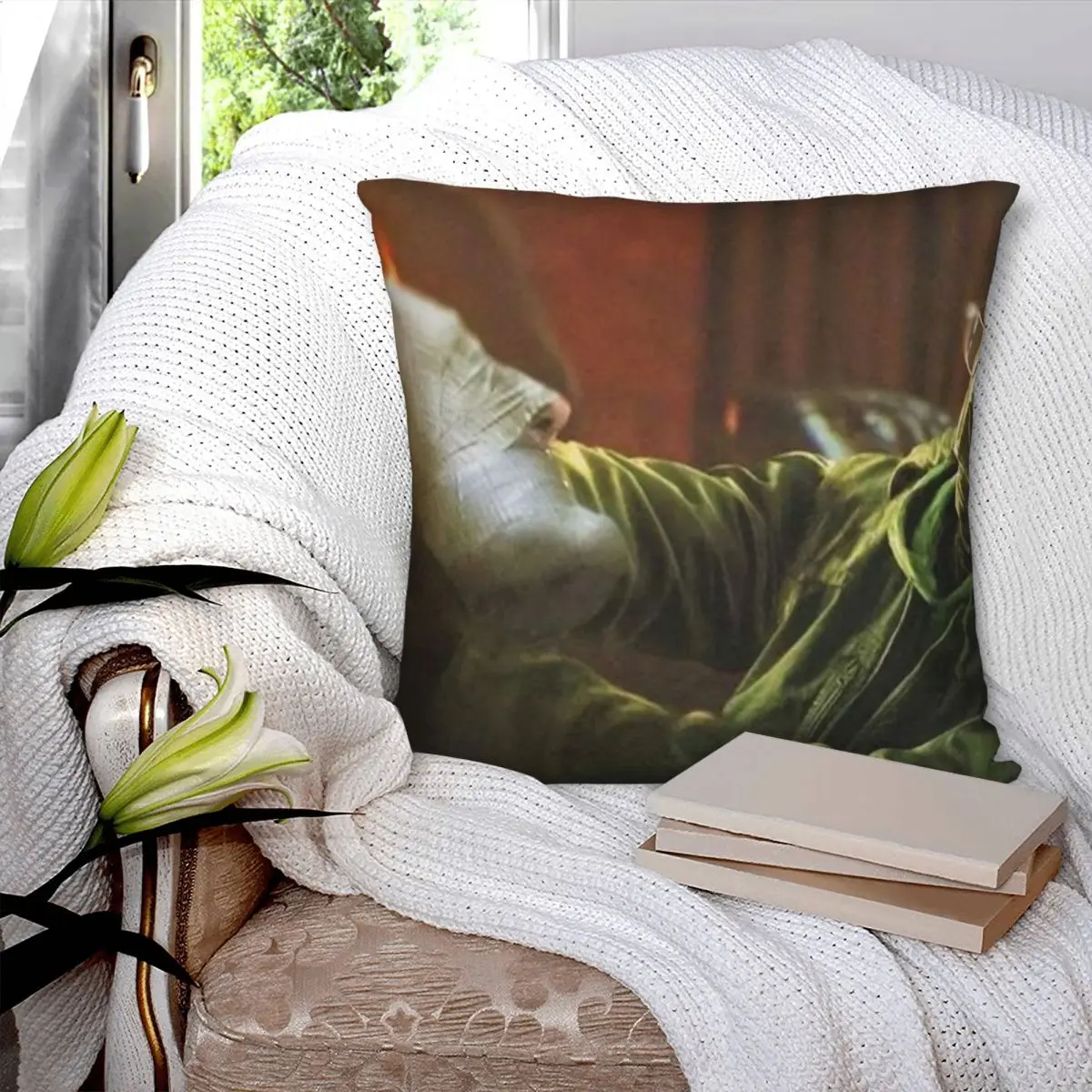 Riddler - Paul Dano Square Pillowcase Polyester Pillow Cover Velvet Cushion Decor Comfort Throw Pillow for home Living Room