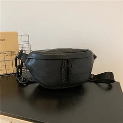 Black Fashion Waist Bag Female Chest Bag Lady Fanny Pack And High quality Leather Belt Bags Designer Shoulder Crossbody Bag