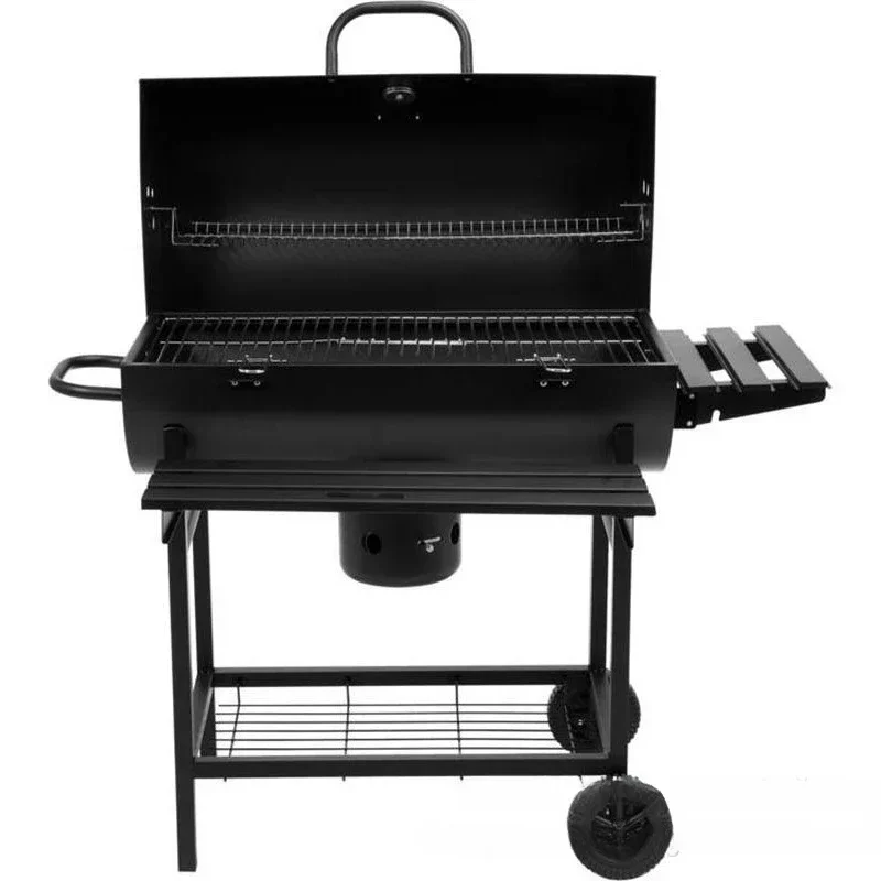 Soporte para parrilla de acampada con sartén, soporte para horno microondas, estufa de leña, Kit de barbacoa con quemador turístico plegable de gran tamaño