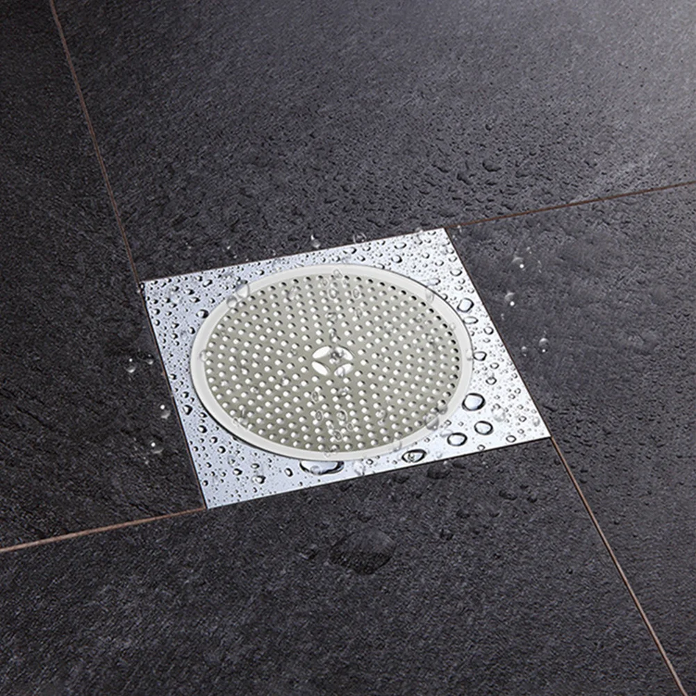 

2pcs Hair Catcher Thickened Stainless Steel Floor Drain Cover Large Drainage Area Double Layer Kitchen Sink Stopper Bathroom