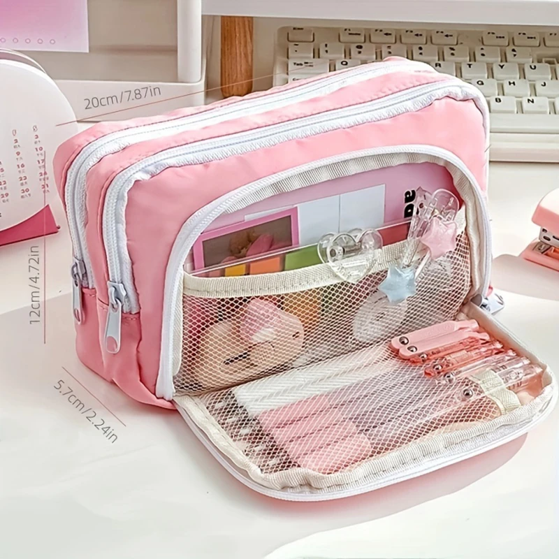 

Pencil Storage Case Large Capacity Pencil Case Aesthetic Pencil Pouch School Bag Gift Supplies Organizer Stationery PencilCase