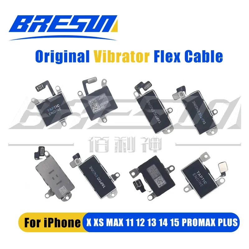 Vibrazione del telefono cellulare con motore a vibrazione da 10 pezzi per iPhone 13, 12, 11 Pro Max, X, XS, XR, XSM, modulo motore silenzioso, cavo flessibile,