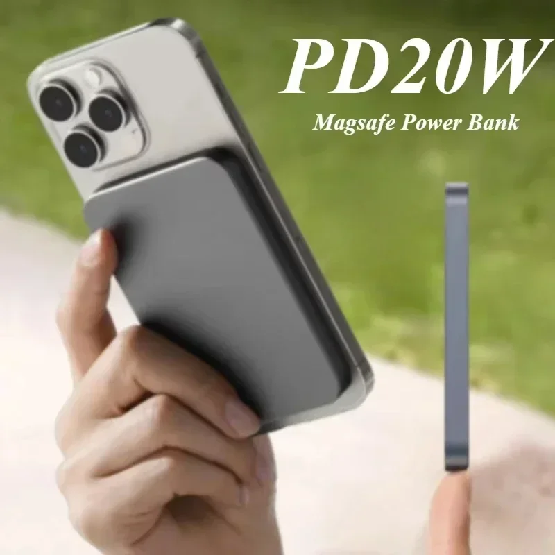 2025 Magnetic Wireless Power Bank for MagSafe iPhone16/15/14/13 Pro Max Portable Spare Battery PD20W Fast Charging10000mAh