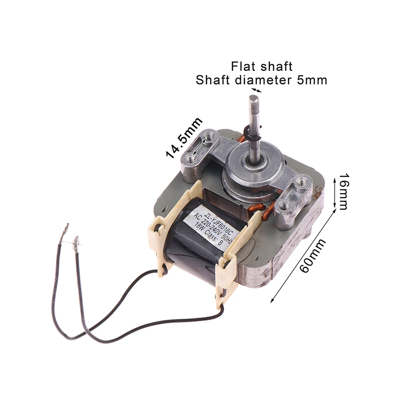 1PCS Fan Shaded-pole Motor ZL-YJF6016C AC220V 110V Two Models For Fan, Bath Bombs, Lightwave Oven Part