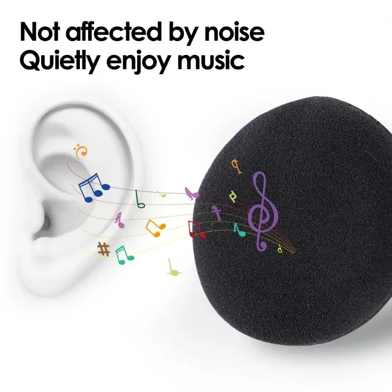 50-10 szt. Gąbkowe nauszniki wymienne z pianki memory 35/45/50/55/60mm do słuchawek stereo Logitech PC960 USB — zdjęcie produktu 6