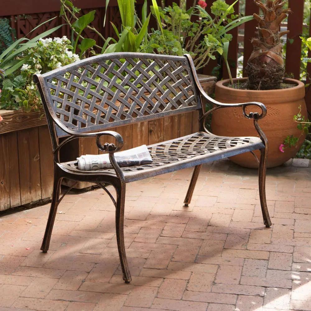 

Wholesale china manufacture cheap cast iron park bench garden chair