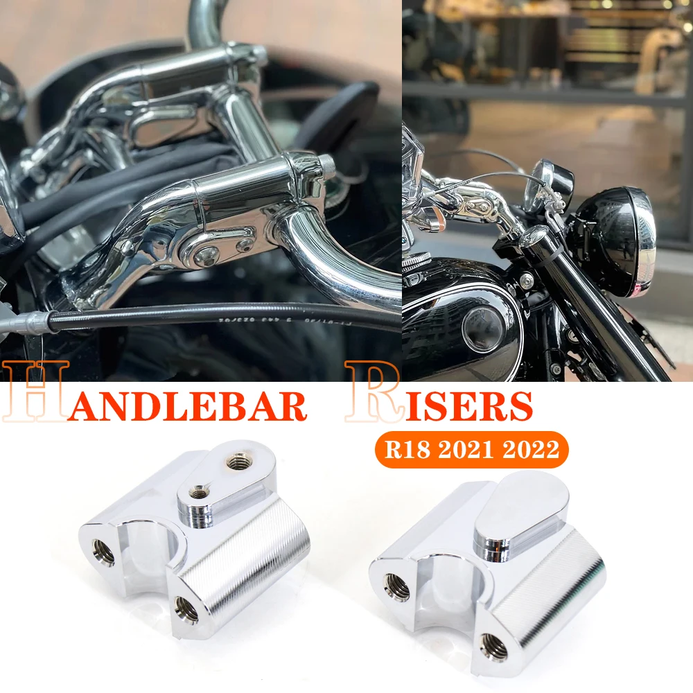 

R18 New Motorcycle Accessories Handlebar Risers Stardard Bar Mount Riser CNC Fit For BMW R 18 2021 2022