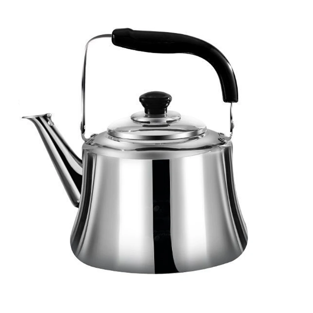 

304 stainless steel whistle kettle, Restaurant soup pot, Gas Induction Cooker Universal boiling teakettle, 4.5L