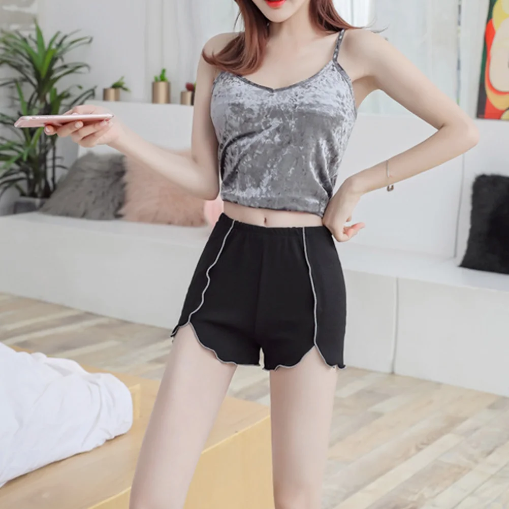 

3pcs Anti-See-Through Safety Shorts Under Skirt High Waist Leggings Breathable Comfortable For Women Girls Female (White Black