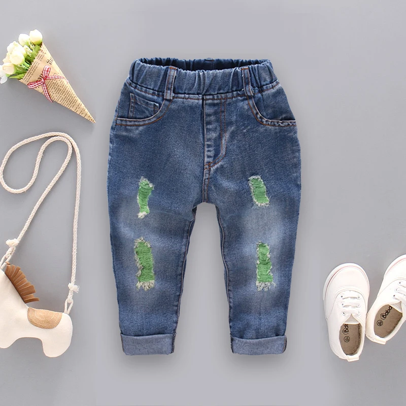 

IENENS 2-7Y Fashion Boys Casual Jeans Trousers Baby Toddler Boy's Denim Pants Kids Children Slim Long Pants Bottoms Clothing