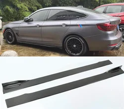 Fibra di carbonio nero per BMW serie 3 GT F34 2013-2019 pannelli laterali Body gonne Kit Lip Cover