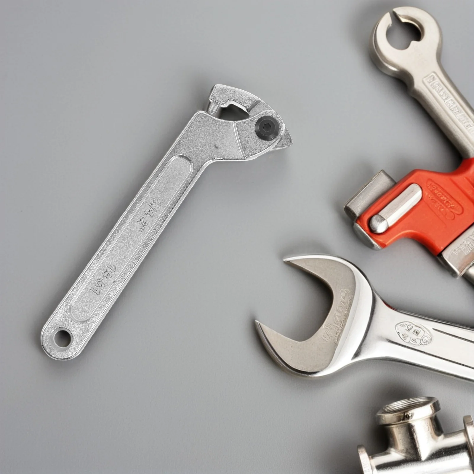 

2pcs Water Meter Nut Adjustment Tool Alloy Steel Hook Spanner For Cover Removal Universal Fit Residential Industrial Wrench Hand