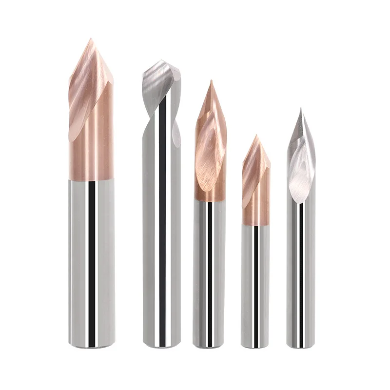Carbide point bit chamfering center milling cutter for numerical control machining of steel and aluminum bits