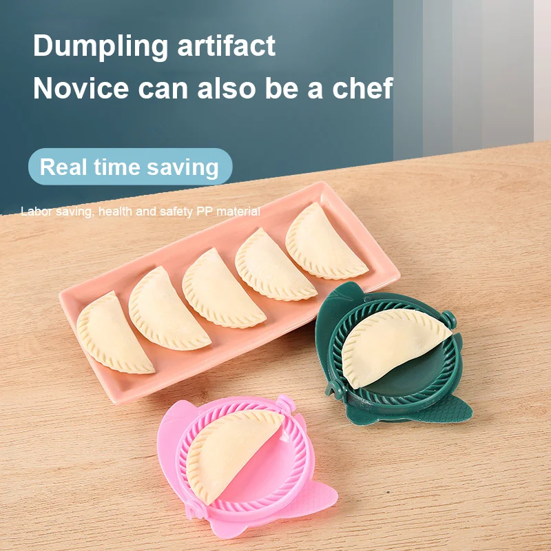 Plastic Dumplings Maker Mold Hand Dough Press Dumpling Clip Lazy Ravioli Pie Maker Jiaozi Making Gadget Kitchen Pastry Tools