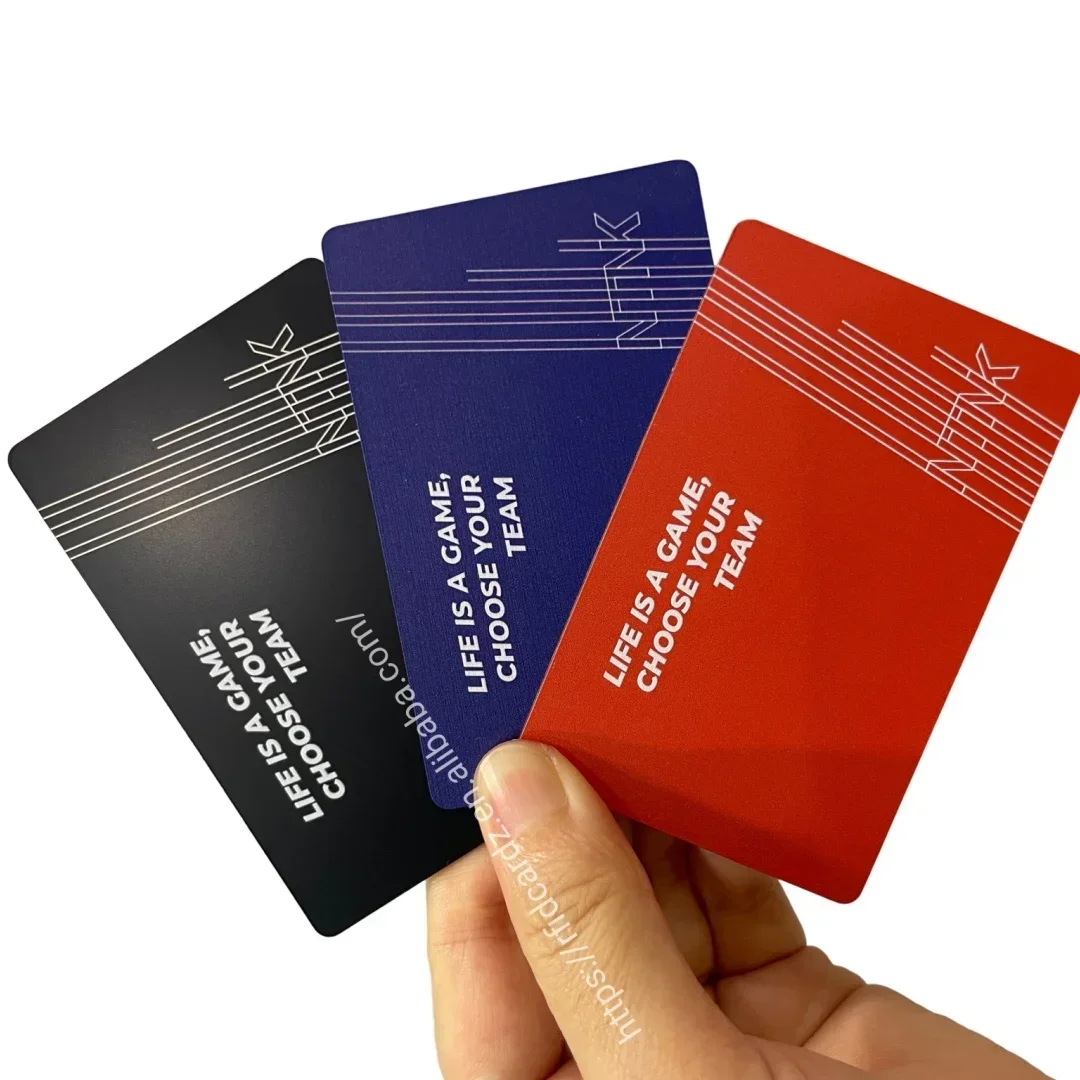 Tarjetas de visita de Metal Nfc ocultas con Chip personalizado negro/dorado/plateado de primera calidad, tarjeta de visita de Metal con logotipo personalizado grabado