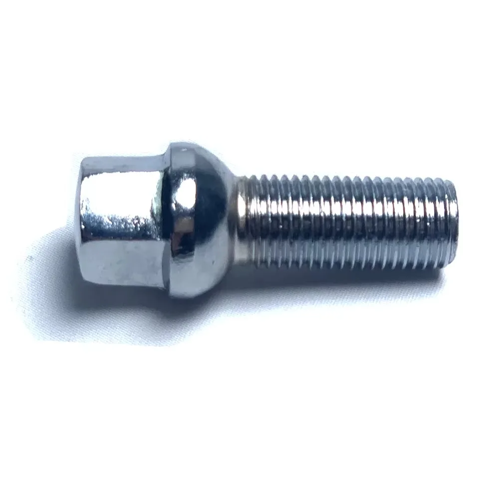 1pc Extra Long Bolts Lug Bolts M14x1.5 | Hex 17mm | Ball Seat | Thread Lenght 23/28/31/35/40/45/50/51/55/60/63/65mm