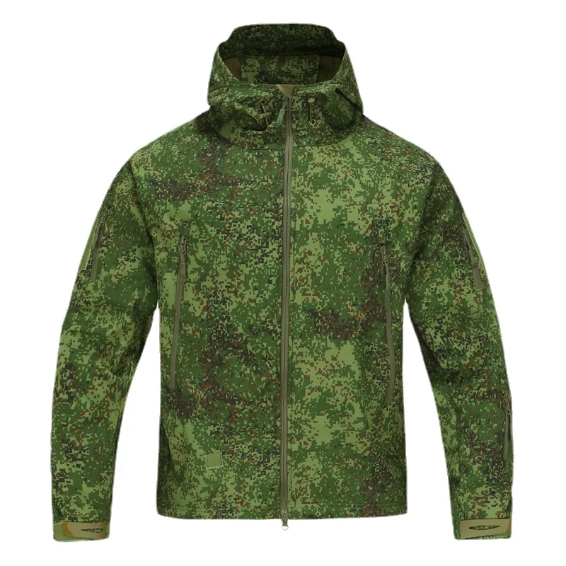 Waterdichte Winddichte Trainingsset Mannen Haai Huid Soft Shell Russische Camo Kleding Sneldrogende Tactische Jas Cargo Broek Pak