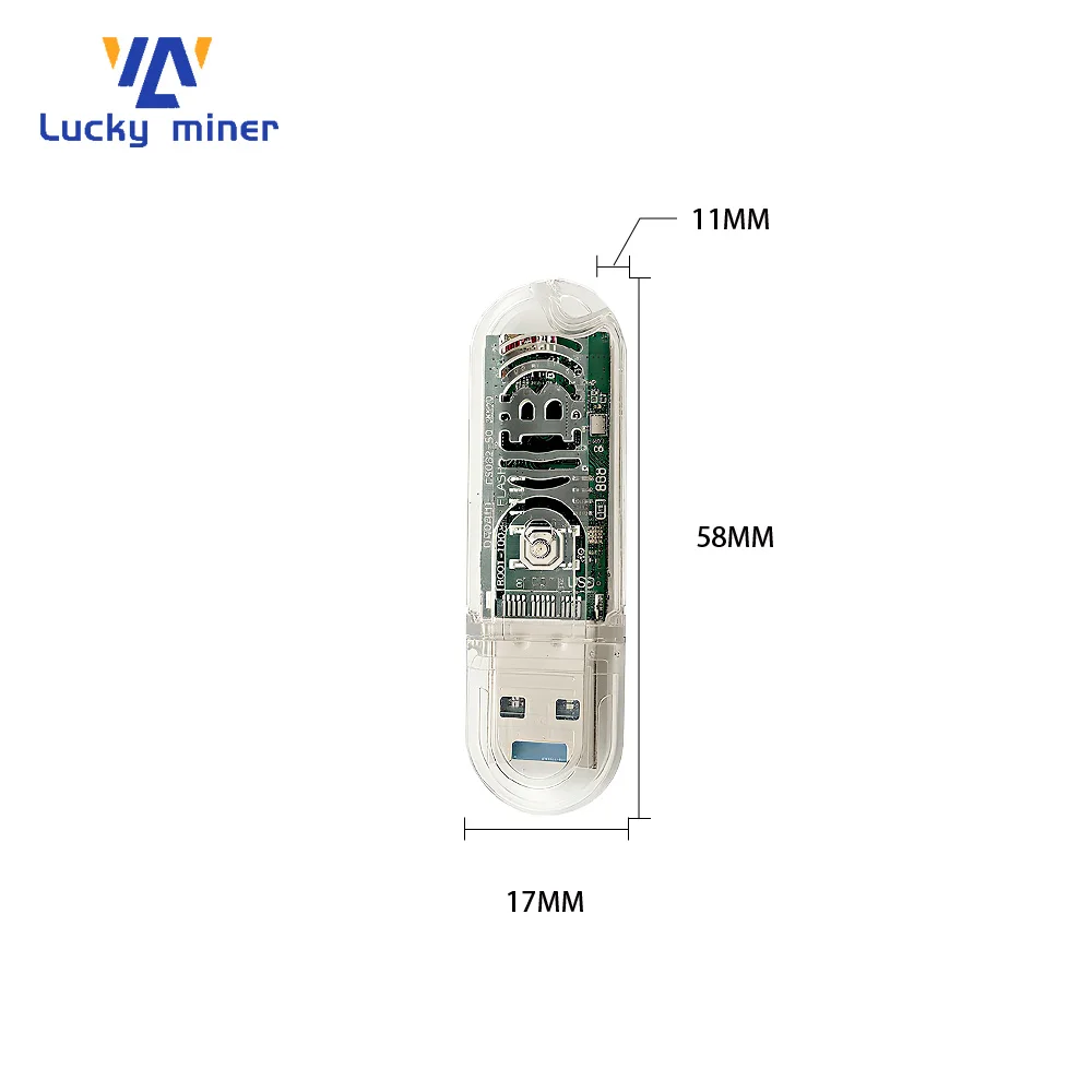 LuckyMiner LV03 250KH/S SHA256 USB Crypto Miner 1W Ultra Low Power Mini Home Mining Device