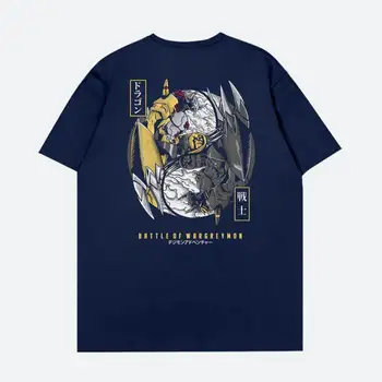 T-Shirt Unisex ANIME DIGIMON WARGREYMON VS BLACK WARGREYMON