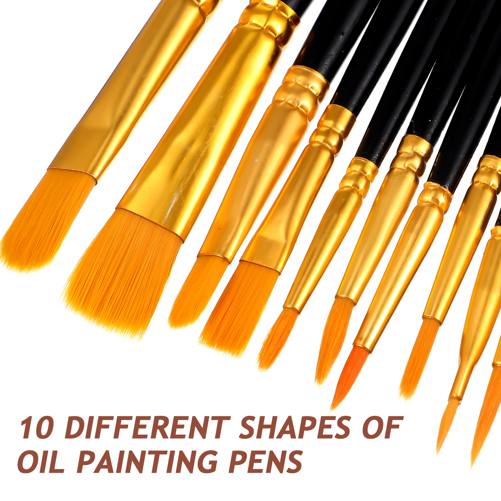 

Watercolor Paint Brushes Oil Palette Set Artist Painting Acrylic Supplies Round Multi-needle Nylon