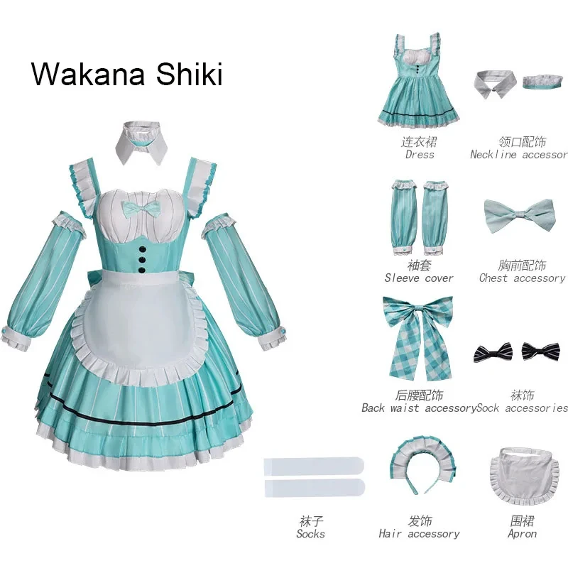 

LoveLive! Shiki Cosplay Dress Liella! AiScReam Maid Costume Virtual Idol Girl Stage Outfits Halloween Wakana's Cost gf;.9