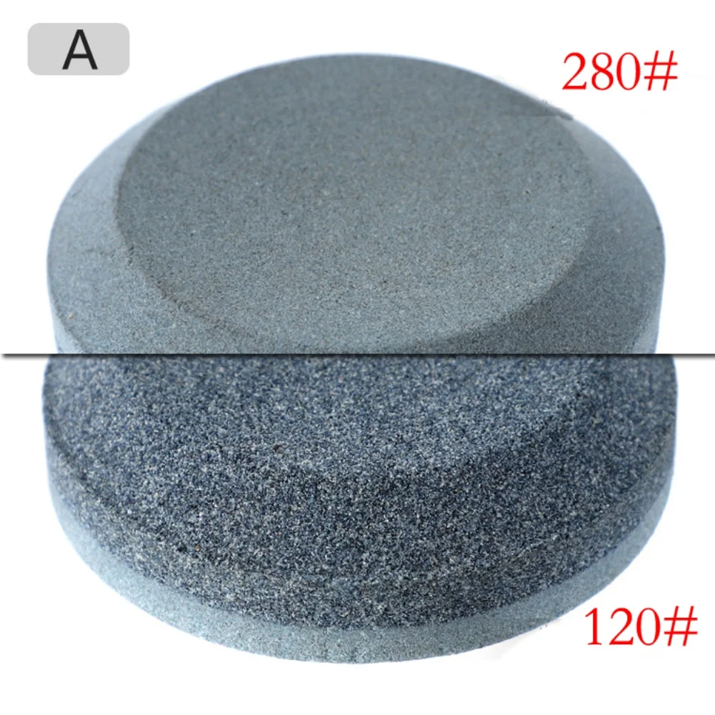 

1pc Sharpening Stone Double-sided Sharpener Grit 120/180/240/400 Household Whetstone Round Sharpening Stone For Cutlery Tools