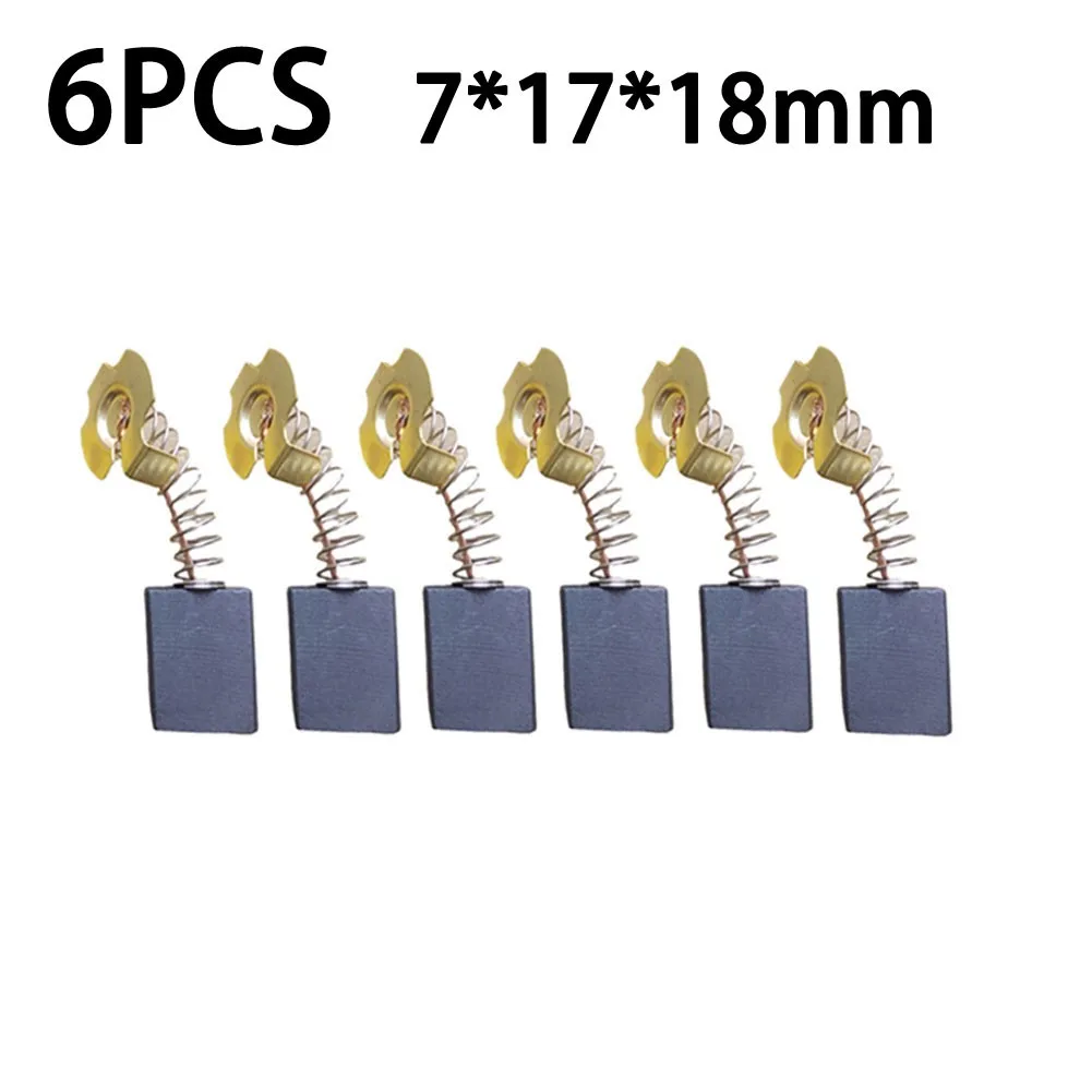 

6PCS 7×17×18mm #44 Carbon Brushes Electric Motors Tools Suitable For Z1G-FF-15 180（G180SE2）S1M-FF-180A/FF-230A