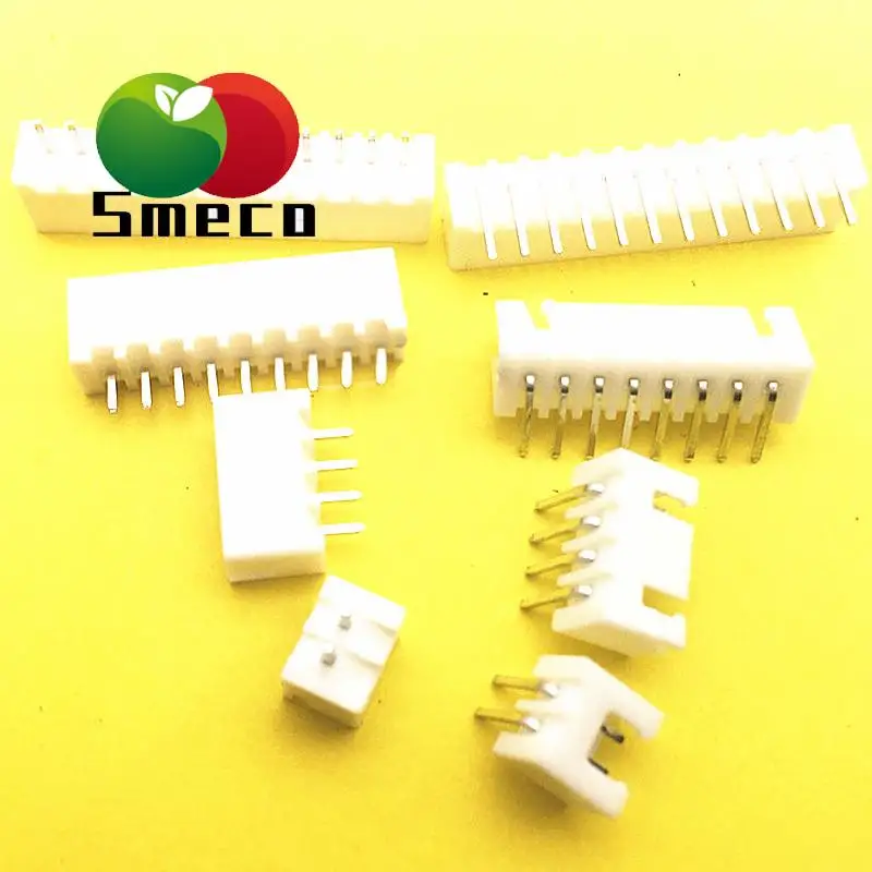 50PCS/LOT XH2.54MM pitch straight needle seat curved needle seat socket connector terminal seat 2P3P4P5P6P7P8P9P10P12P