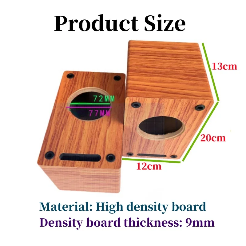 3-inch Maze Empty Speaker Box,Full Range Speaker Case,DIY Car/Home Audio Modification,Subwoofer Wooden Drawer,Speaker Wooden Box