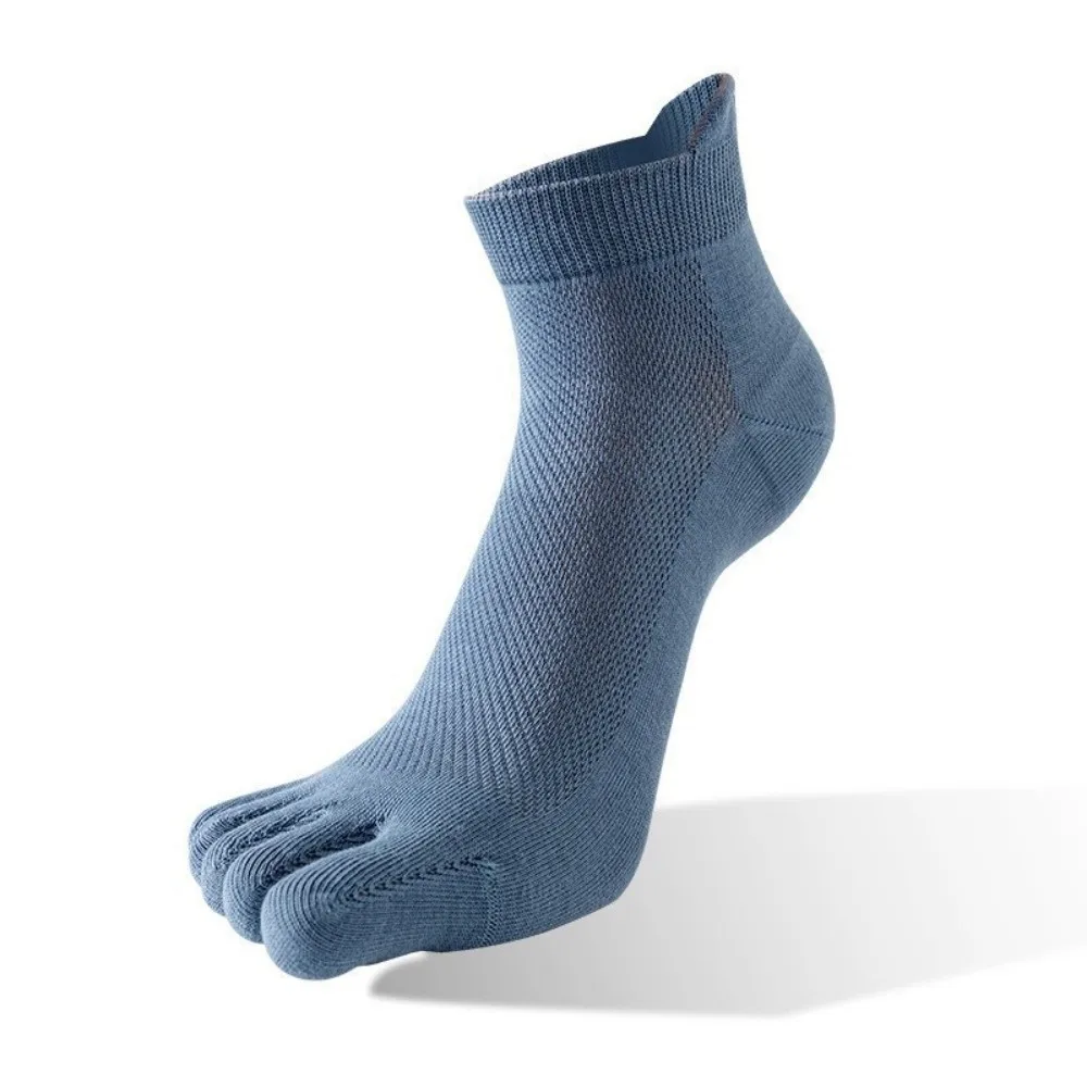 

Sweat-Absorbing Hosiery Men's Five Finger Socks Anti-slip Odor Resistant Five Toe Socks Mesh Low Cut Cotton Sports Socks Running
