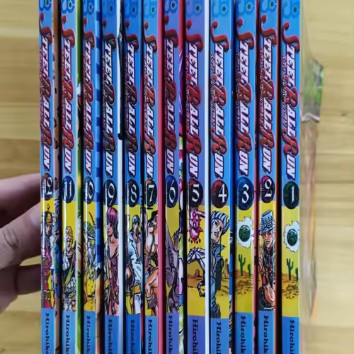 12 Books Steel Ball Run Manga Book JOJO's Bizarre Adventure Part7 Vol.1-12 Japanese Youth Comic Books English Manga Books - Image 2
