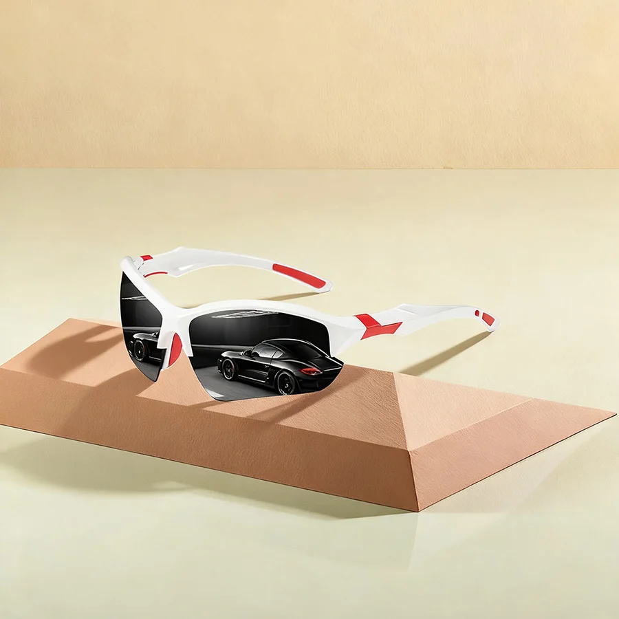 أزياء خمر نصف الإطار الدراجات نظارات شمسية رياضية الرجال النساء تشغيل تسلق الجبال الرياضة رجل نظارات شمسية UV400 نظارات