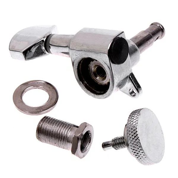 

1Set Locking Tuning Pegs Machine Heads 6L Auto Locking Heavy Duty Internal Gear for Steel String Electric Acoustic Guitar Tuning