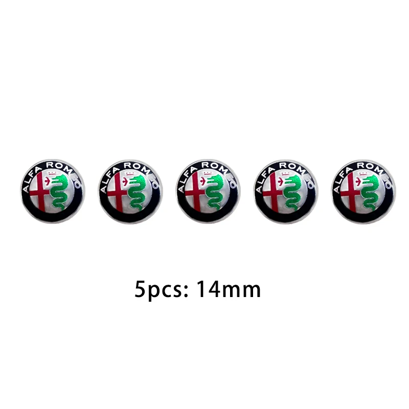 5/10PCS 14mm 자동차 키 쉘 스티커 자동차 키 원격 Fob 데칼 자동차 부품 Al... - 3