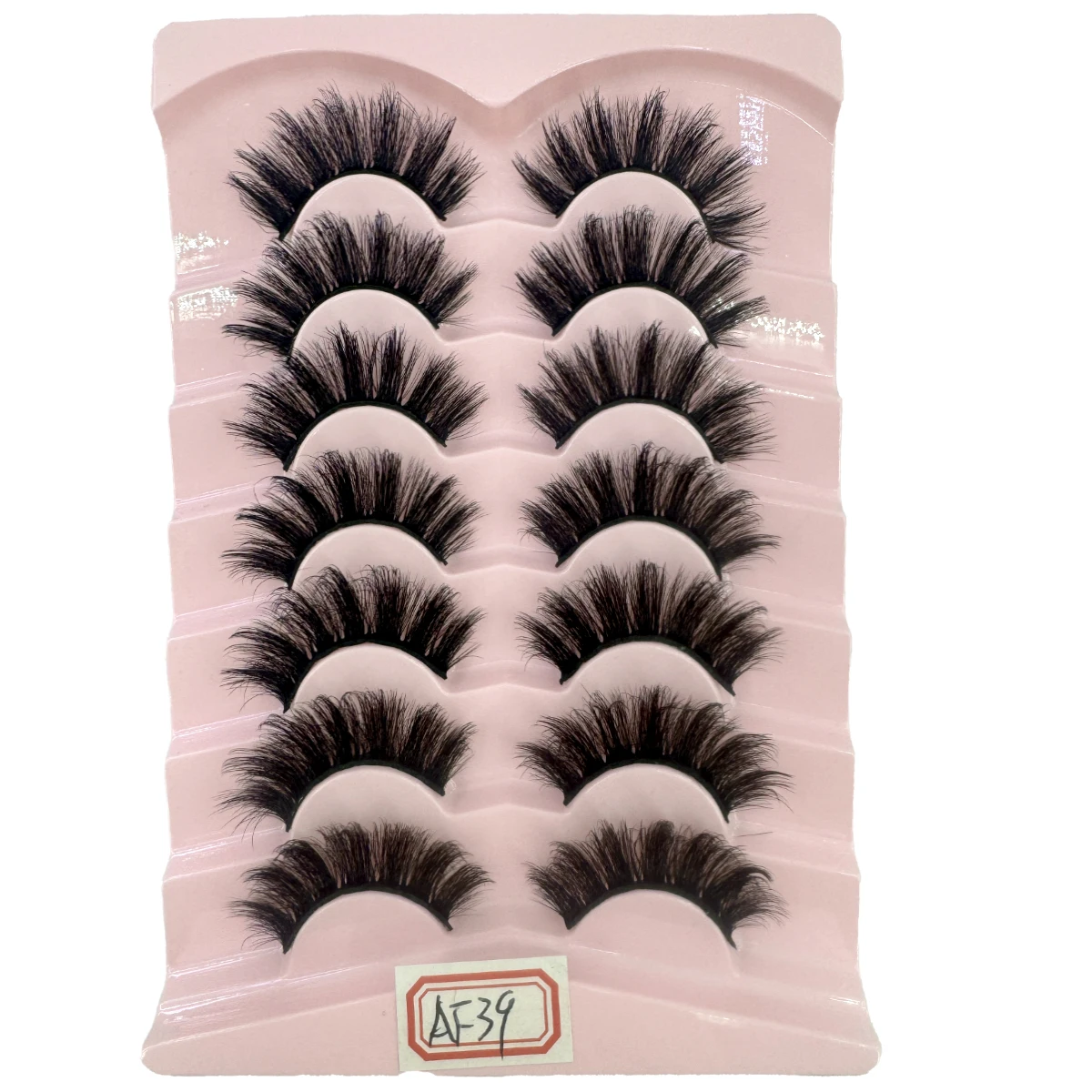 NEW 7Pairs Lashes manga Lashes 3D Clear Band Lashes Natural Look Wispy Mink Eyelashes Fluffy  Fake Eyelashes