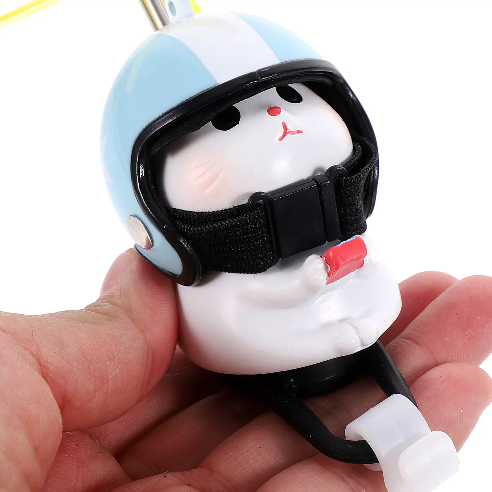 Resin Cat Bike Decoration with Propeller Cute Car Dashboard Ornament Motorcycle Bike Decor Fun Relax Stress