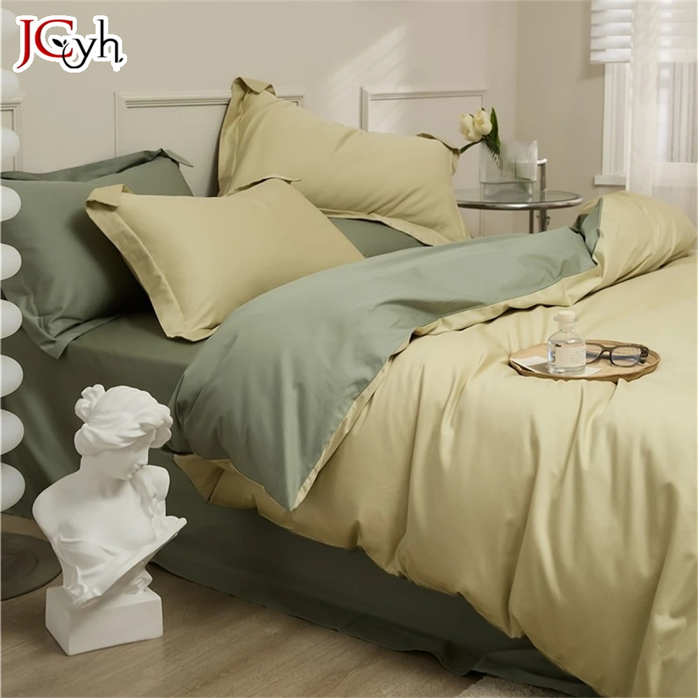 Duvet Cover Dormitory Cover 200X230cm Double Quilt Cover, Futon Cover Skin-friendly Sheet Bedding Set