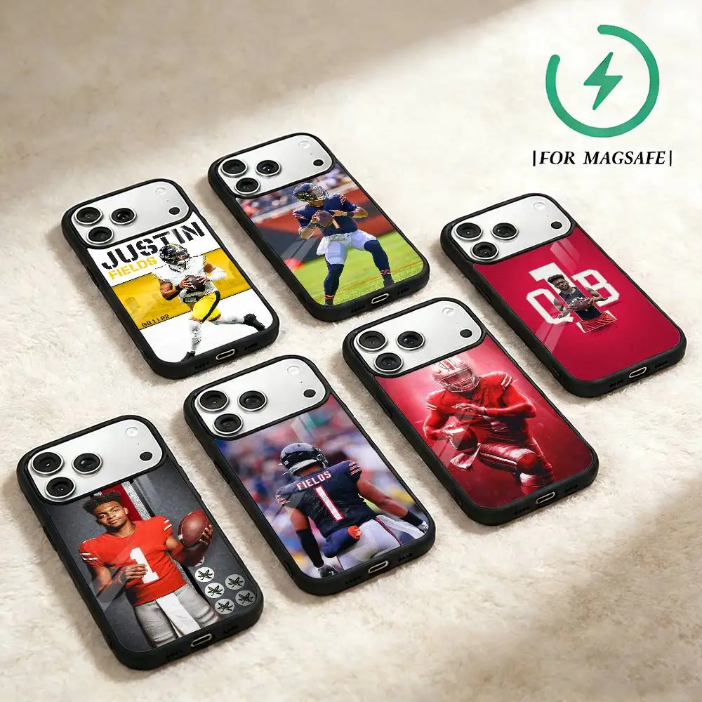 

J-Justin Fields 1 Wallpaper Phone Case For iPhone 17,16,15,14,13,12,Plus,Pro,Max For Magsafe Magnetic Wireless Charge