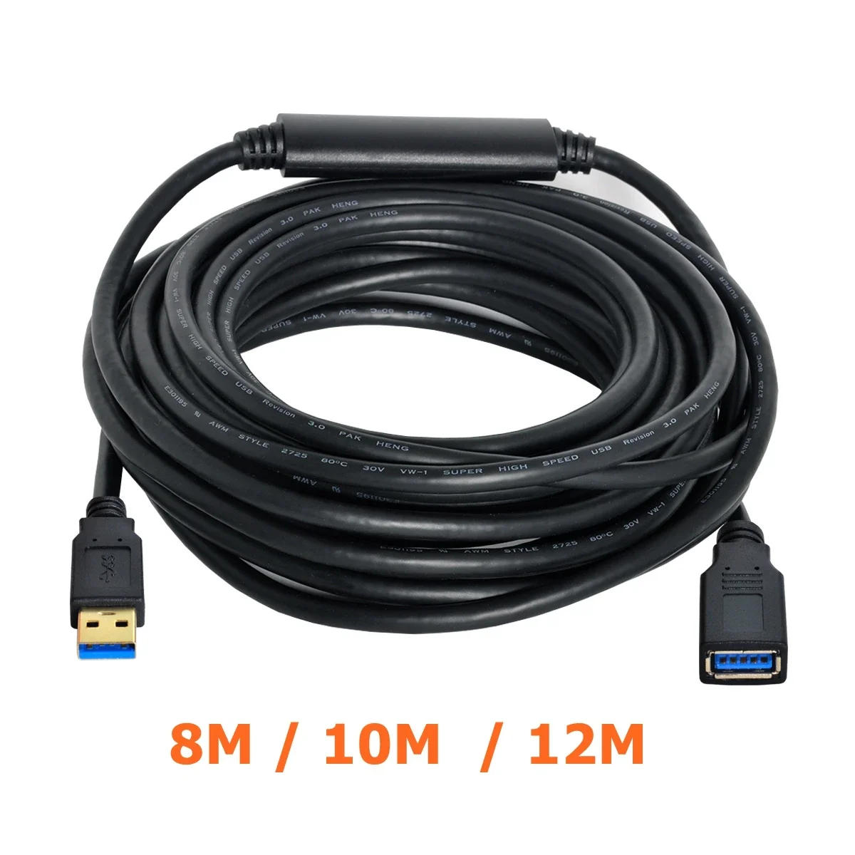 Przedłużacz 12M 10M USB3.0 do Smart TV PS4 Xbox One SSD USB do przedłużacz do przewodów USB przewód danych Mini USB3.0 2.0 przedłużacz