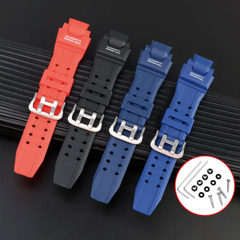 Silicone Rubber strap For Casio G-SHOCK GA1000 GA1100 GW4000 G1400 GW-A1000/1100 Series Waterproof Watchband Men\'s Accessories