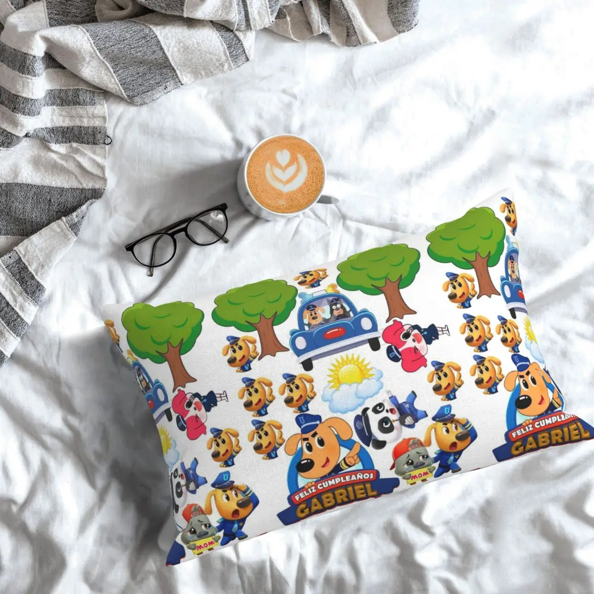 توبر دي شريف لابرادور مستطيل المخدة غطاء الوسادة ديكور غرفة نوم السرير المنزل الراحة رمي وسادة